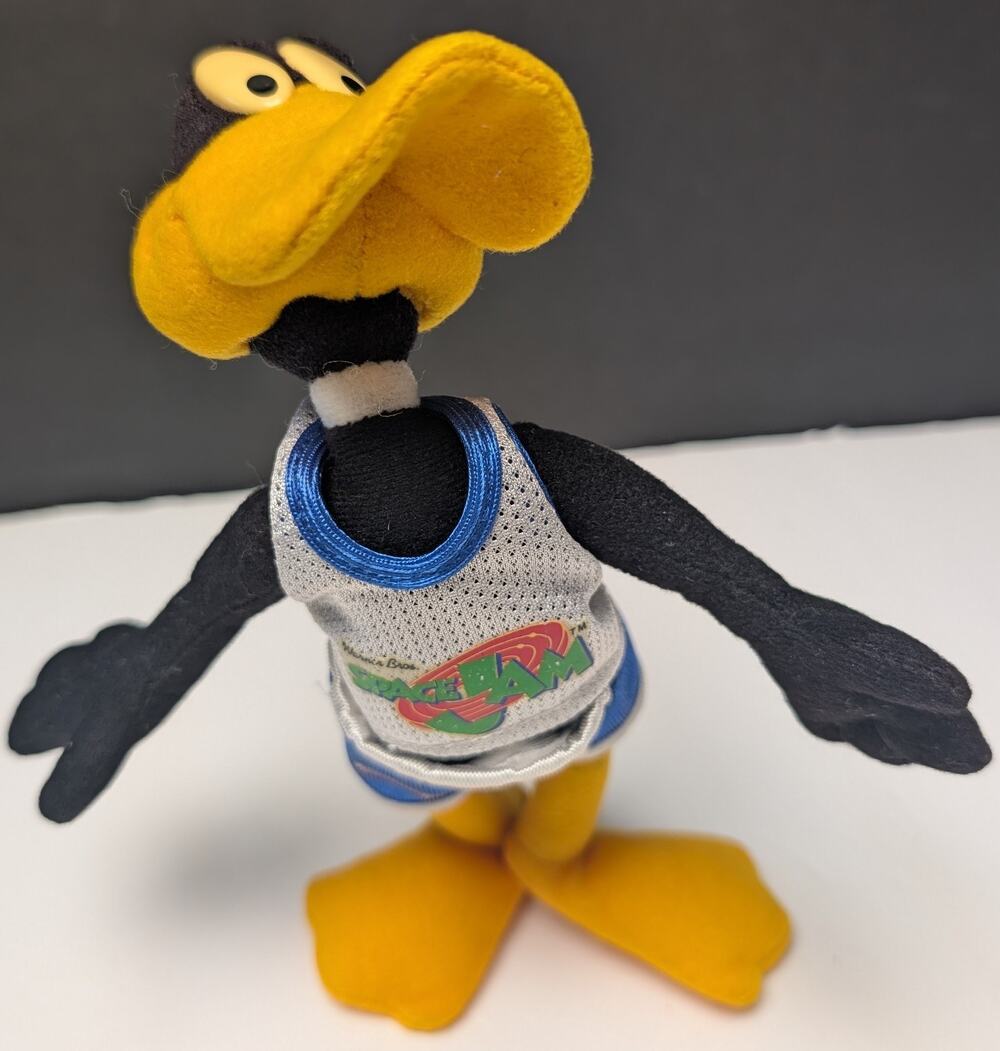 Vtg Daffy Duck Space Jam 9” Stuffed Plush Toy Warner Bros McDonald's Happy Meal